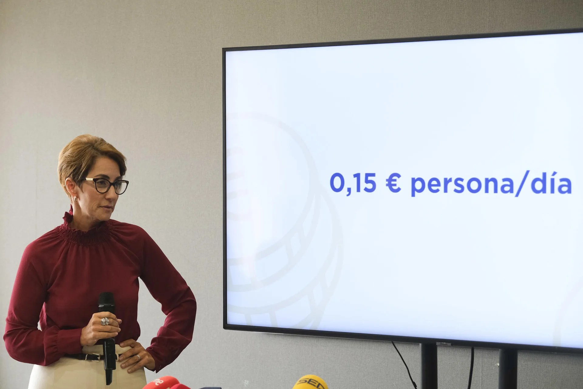 Foto de archivo de la alcaldesa de Mogán (Gran Canaria), Onalia Bueno, en la presentación de la tasa. EFE/Ángel Medina G.