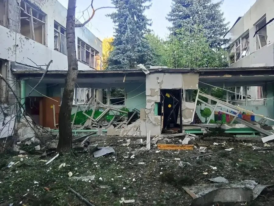 Un edificio destruido en Elektrostal, Rusia, tras un ataque con drones.