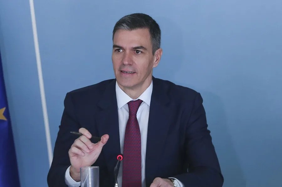 El presidente del Gobierno, Pedro Sánchez
