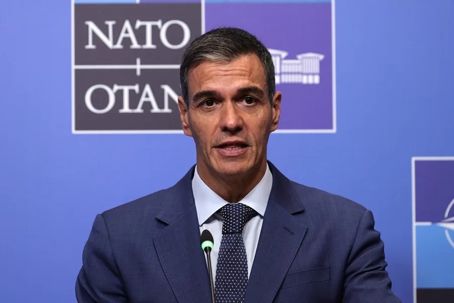 El presidente del Gobierno, Pedro Sánchez, este miércoles en Ankara.