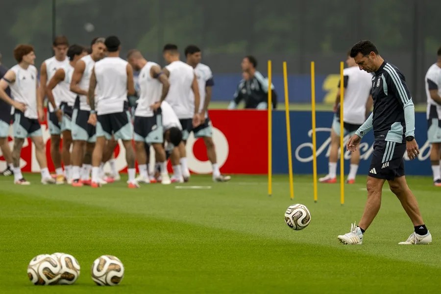 El técnico de la selección Argentina, Lionel Scaloni,