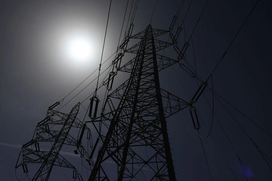 Torretas de la subestación eléctrica Los Ramos en Málaga.