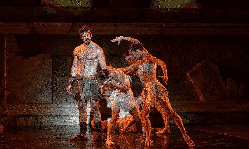 Representación de la obra "Spartacus" en el Festival del teatro de Mérida