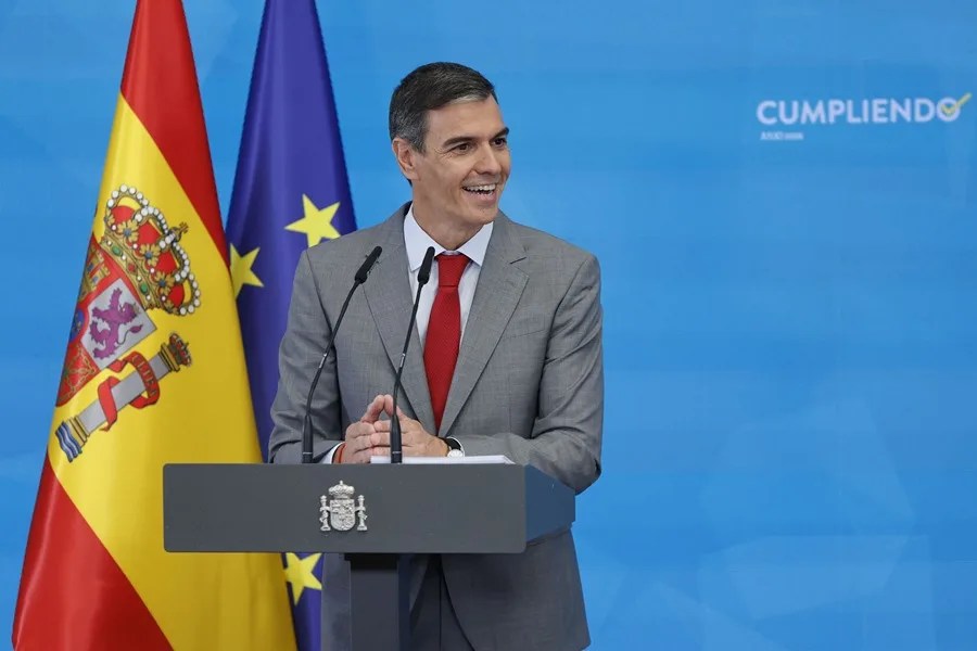 El presidente del Gobierno, Pedro Sánchez