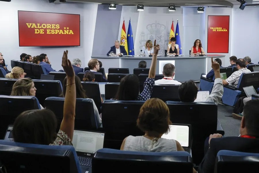 eda de prensa posterior a la reunión del Consejo de Ministros, este martes.