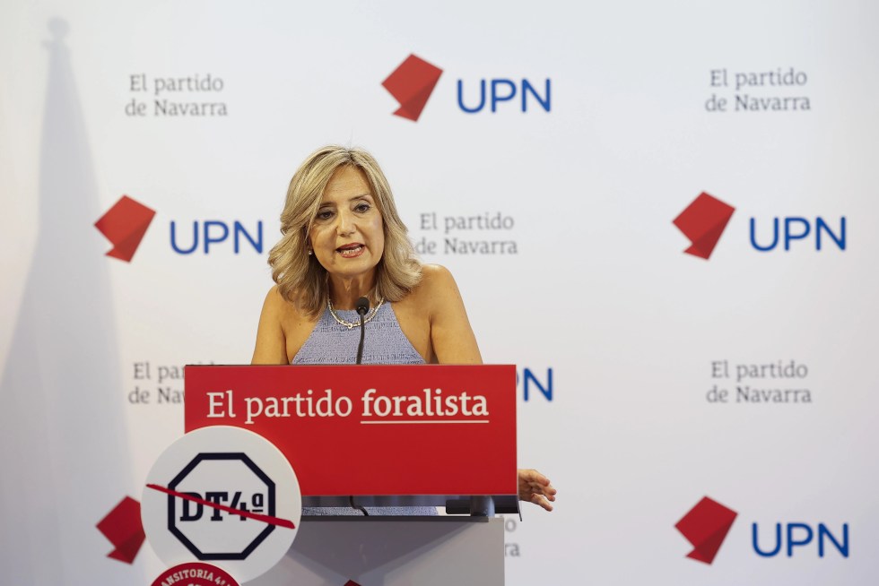 Imagen de la presidenta de UPN, Cristina Ibarrola