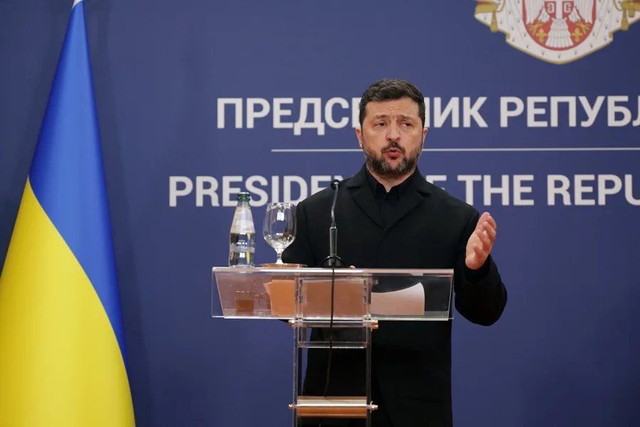 El presidente de Ucrania, Volodímir Zelenksi.