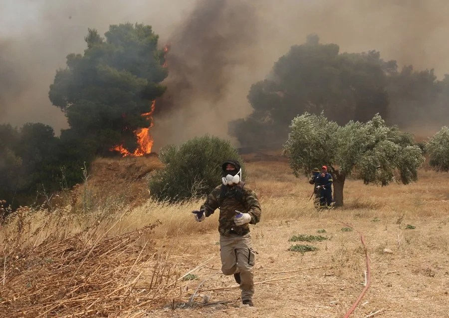 Bajo control el incendio declarado hace 7 días en Grecia