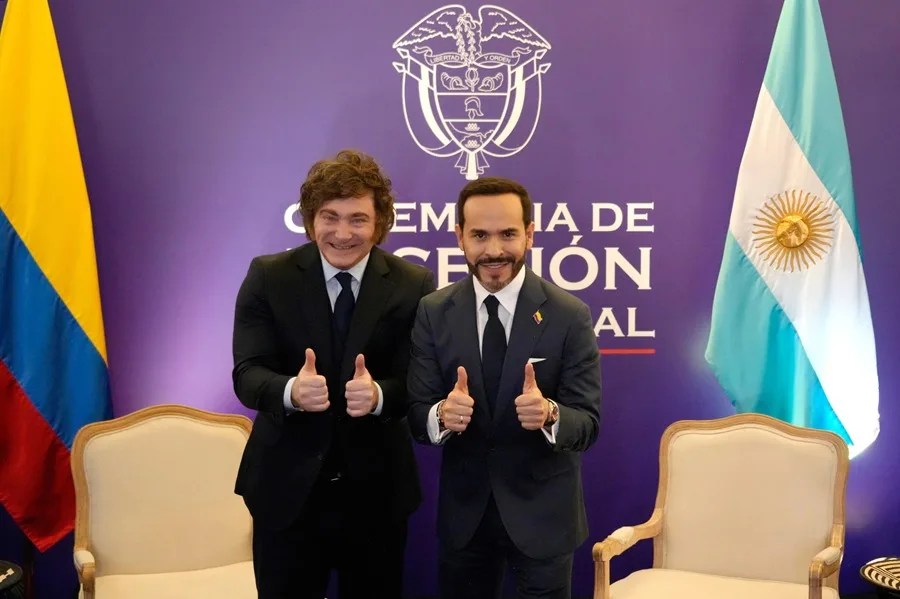 De la Espriella dialoga sobre seguridad con varios presidentes de Latinoamérica en el marco de su investidura en Colombia