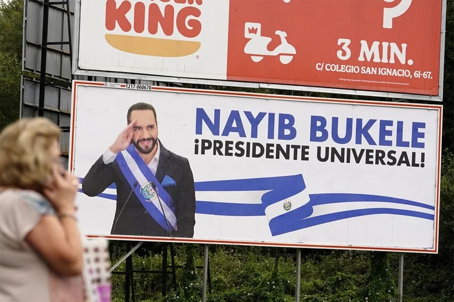 carteles Oviedo Bukele Salvador
