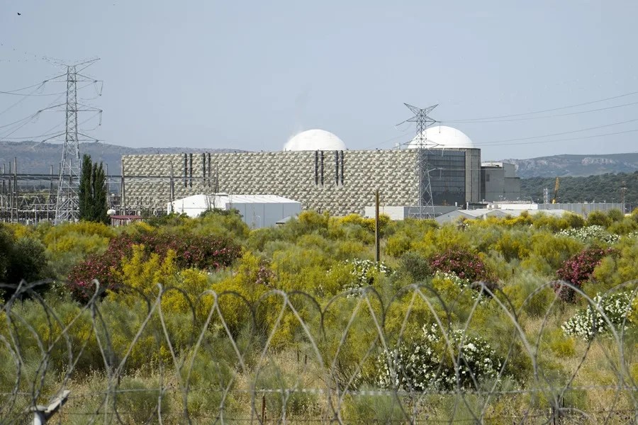 Vista de las instalaciones de la central nuclear de Almaraz