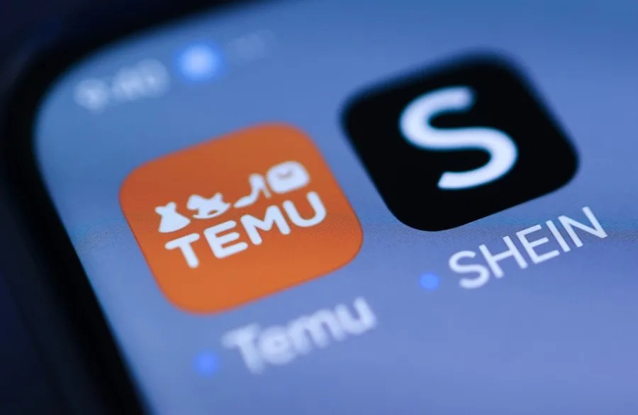 Aplicaciones de Temu y Shein.