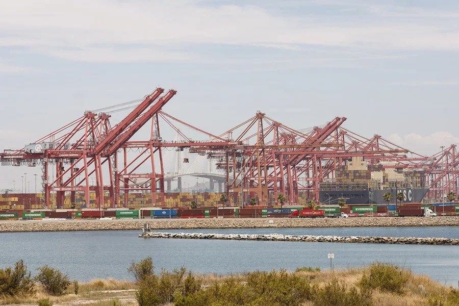 Contenedores en el puerto de San Pedro, en California.