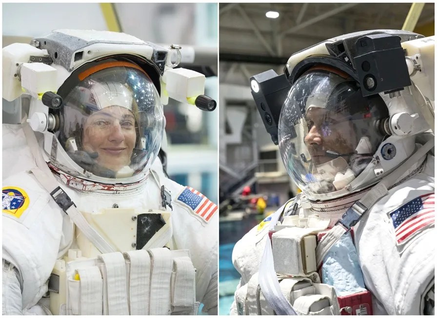 Dos astronautas de la NASA inician caminata para preparar nuevos paneles solares en la EEI