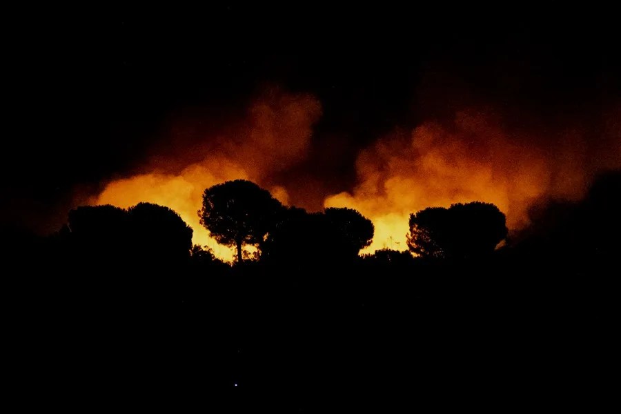 incendio Huelva Niebla