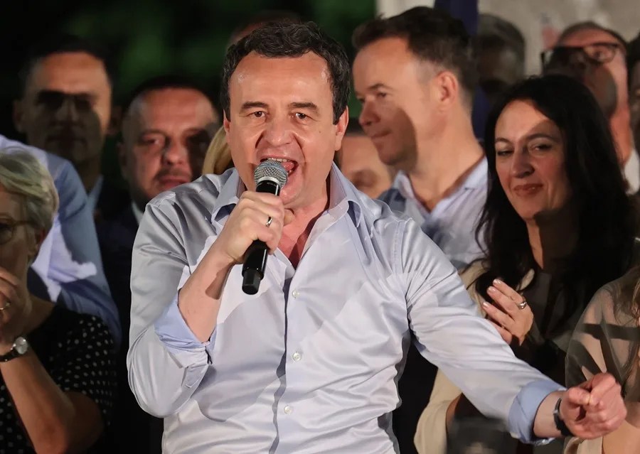 El primer ministro en funciones de Kosovo, Albin Kurti.