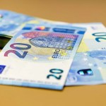 Vista de billetes de 20 euros
