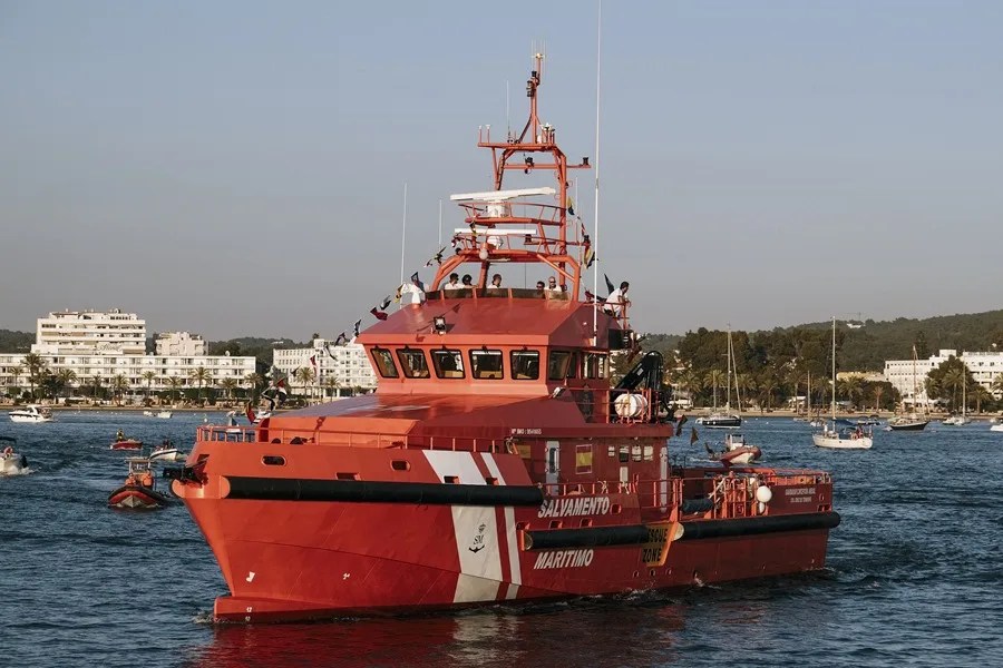 Barco de Salvamento Marítimo en Baleares.