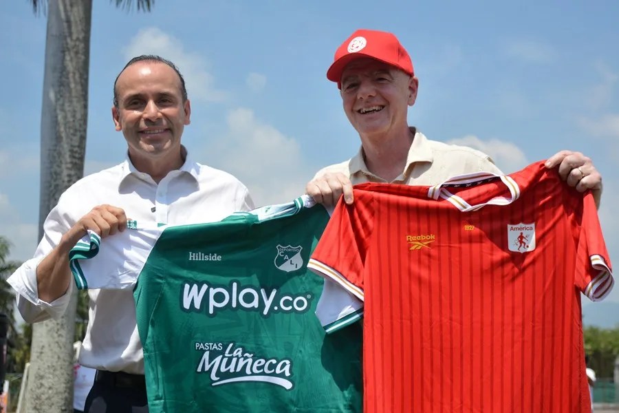 Infantino visita escuelas de fútbol de Cali y elogia el talento de los jóvenes colombianos