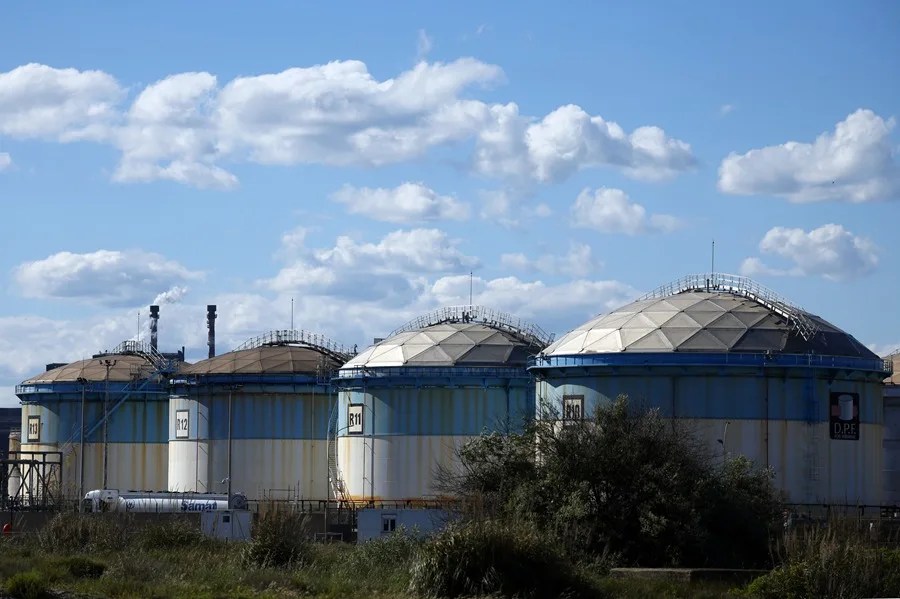 Centro petrolero de Fos-sur-Mer, en Francia.