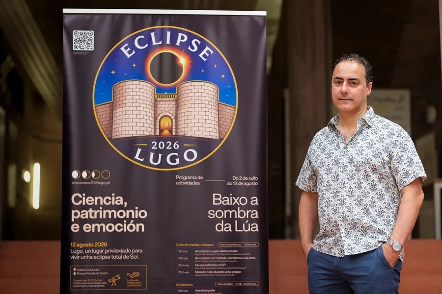 El profesor Manuel Andrade Baliño, coordinador del área de Astronomía y Astrofísica de la Universidade de Santiago de Compostela (USC)