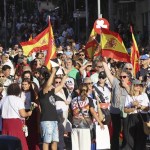 Protestas en las calles de Ceuta contra la crisis migratoria este viernes en la ciudad autónoma.