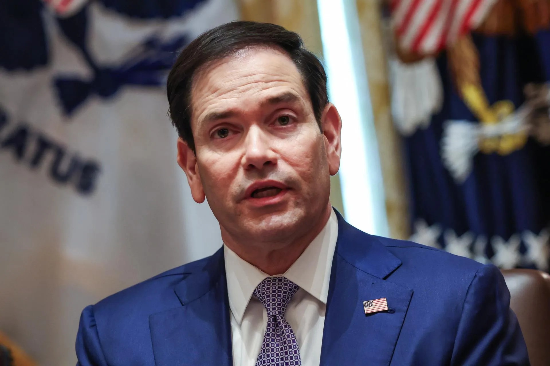 (FILE). US Secretary of State Marco Rubio. May 27, 2026. EFE/EPA/SAMUEL CORUM / POOL