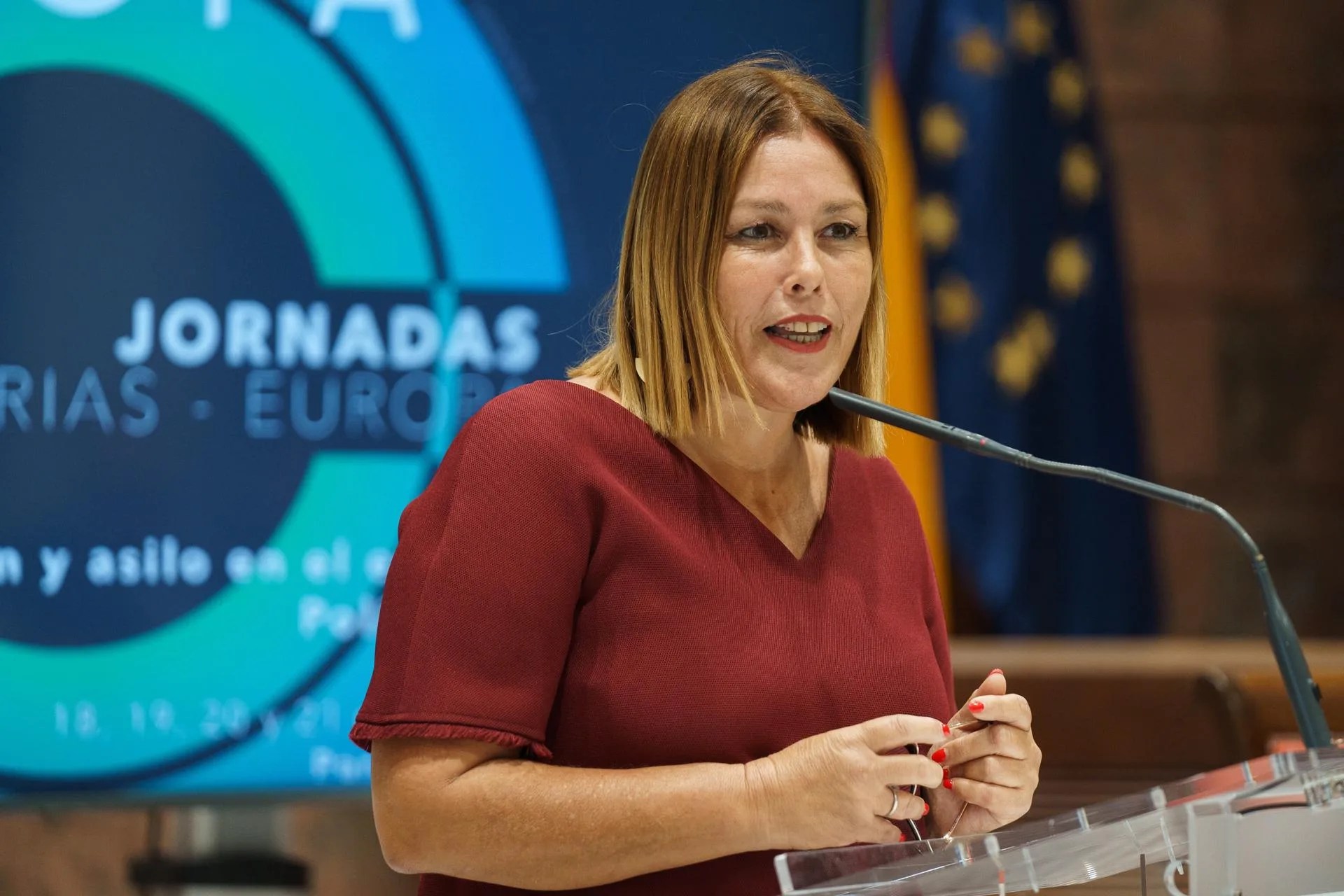 Imagen de archivo de laa presidenta del Parlamento de Canarias, Astrid Pérez. EFE/Ramón de la Rocha
