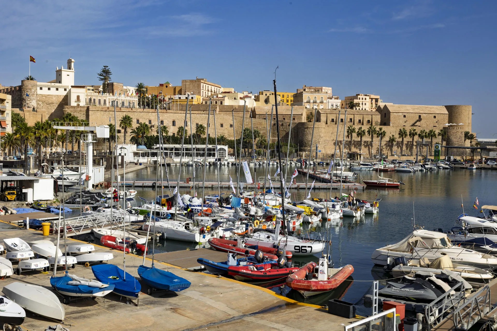 (FILE) Panoramic view of Melilla Bay, Nov. 14, 2024. EFE/Giner