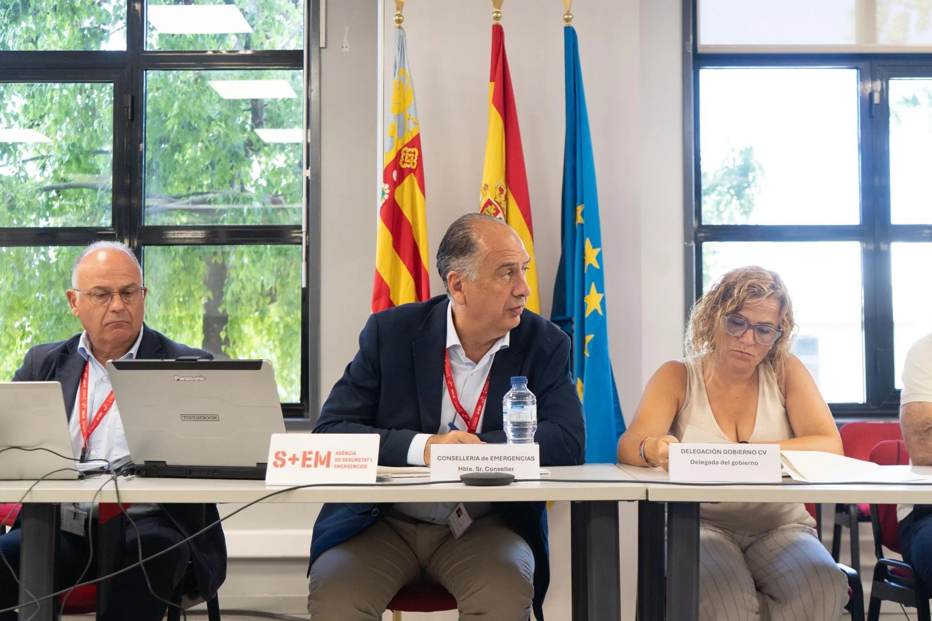 Imagen de la reunión del CECOPI del Dispositivo Preventivo del Eclipse facilitada por Generalitat.
