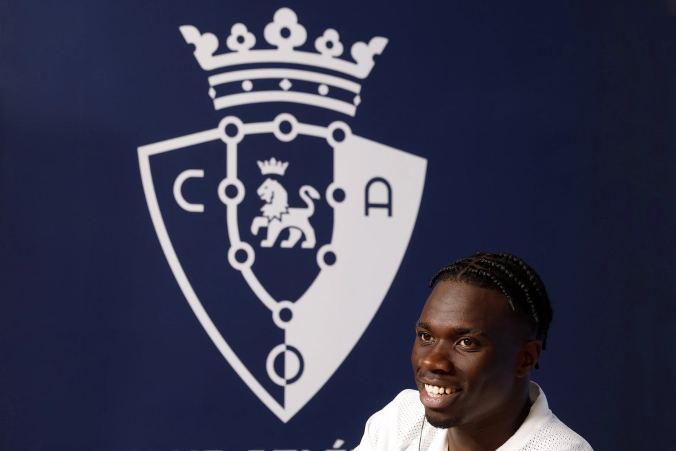 Imagen de los nuevos fichajes de Osasuna Romain Del Castillo y Rockson Yeboah