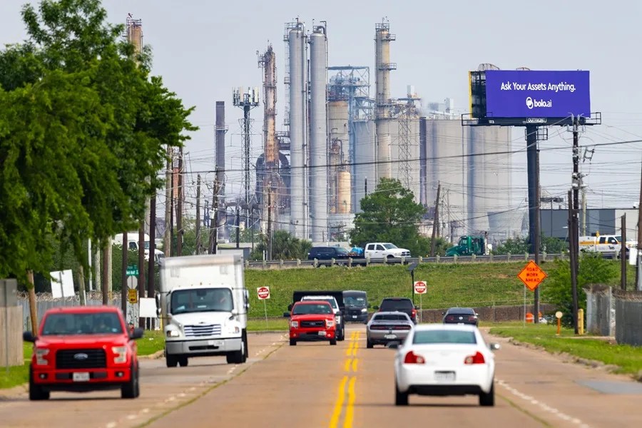Una planta procesadora de combustible diesel en Houston (EE.UU).