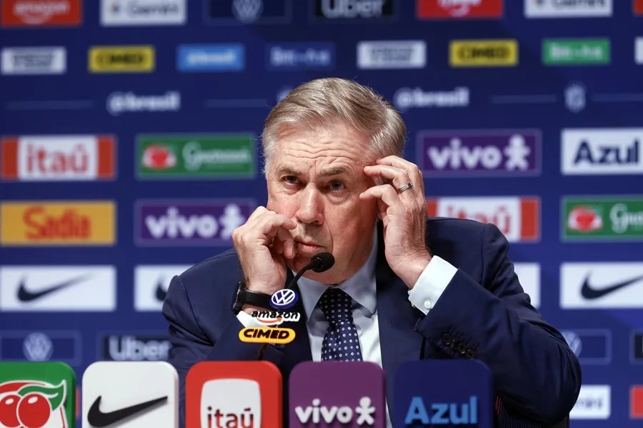 Ancelotti convoca ocho novatos para los amistosos de Brasil y dice estar listo tras el "decepcionante" Mundial