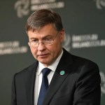 El comisario europeo de Economía y Productividad, Aplicación y Simplificación, Valdis Dombrovskis.