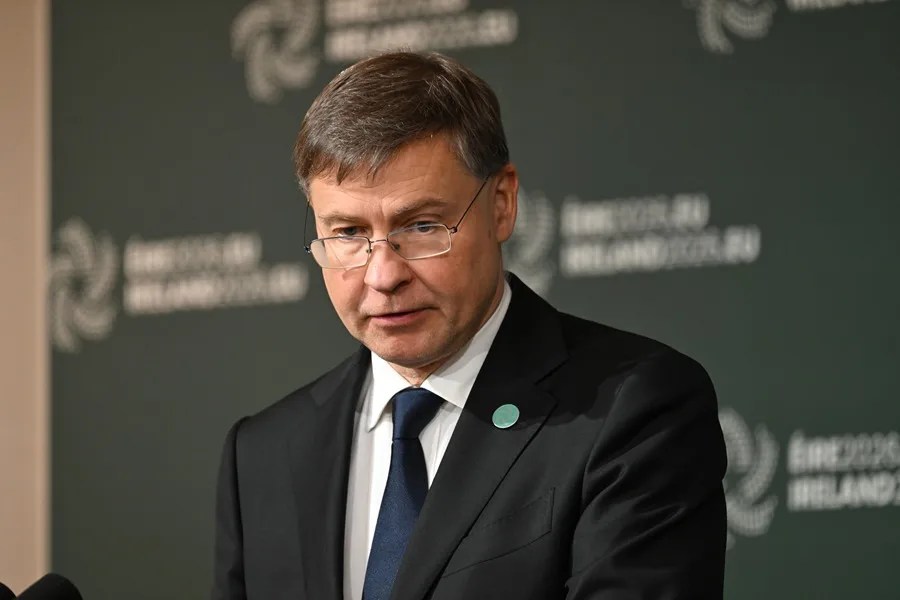 El comisario europeo de Economía y Productividad, Aplicación y Simplificación, Valdis Dombrovskis.