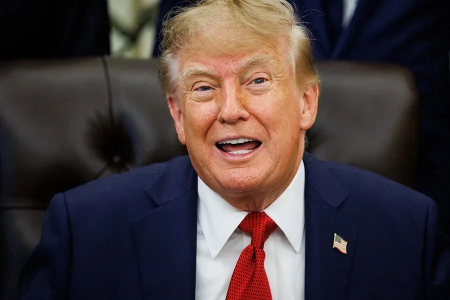 El presidente de EE. UU., Donald Trump, en el Despacho Oval de la Casa Blanca.