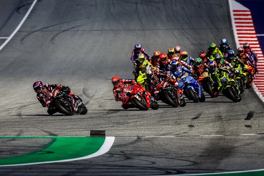 El piloto español de MotoGP Jorge Martín, del equipo Aprilia Racing.