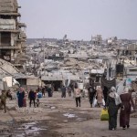 Decenas de víctimas por el derrumbe de un edificio en Gaza
