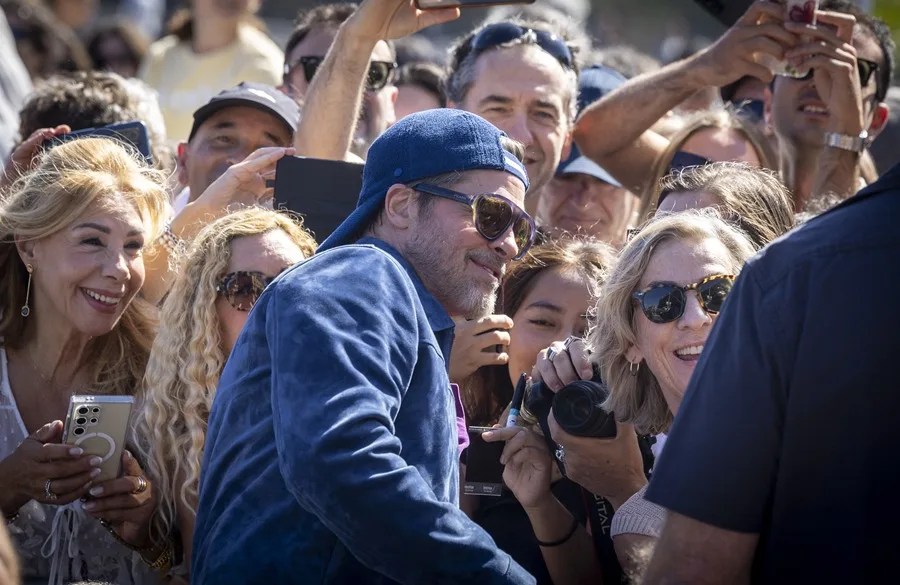 El actor estadounidense Brad Pitt llega a San Sebastián