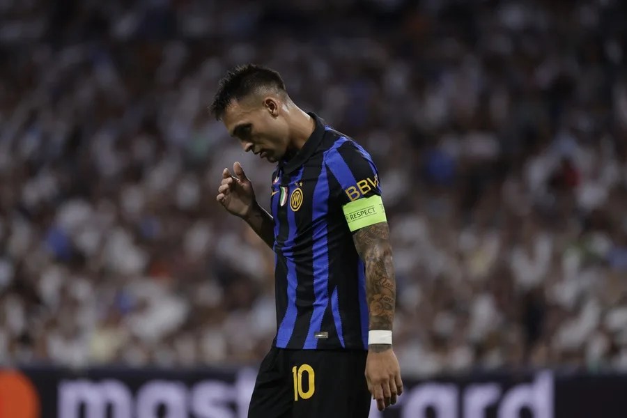 El delantero argentino del Inter de Milán, Lautaro Martínez