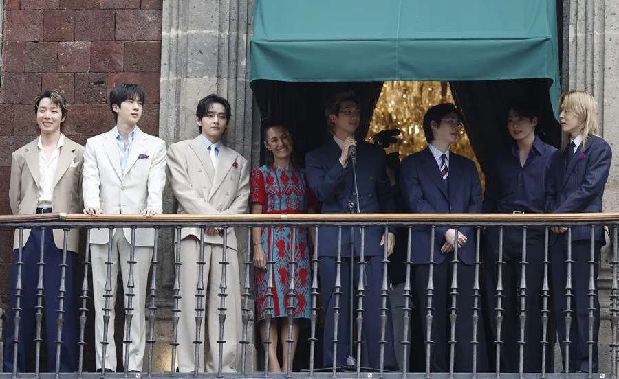 Sheinbaum confirma regreso de BTS a México en 2027 tras la visita del presidente de Corea del Sur