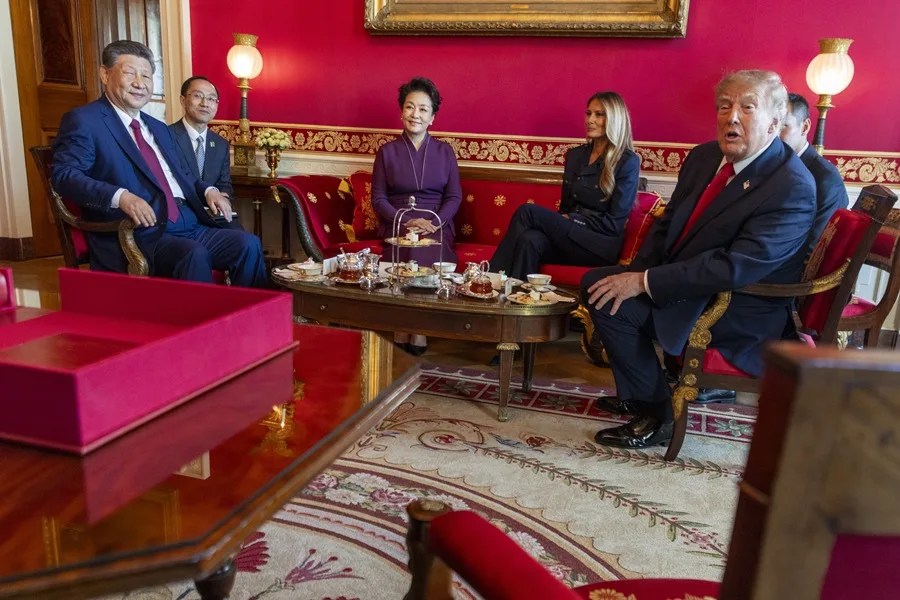 Un té entre Donald Trump y Xi Jinping para escenificar una relación más estable entre EE.UU. y China