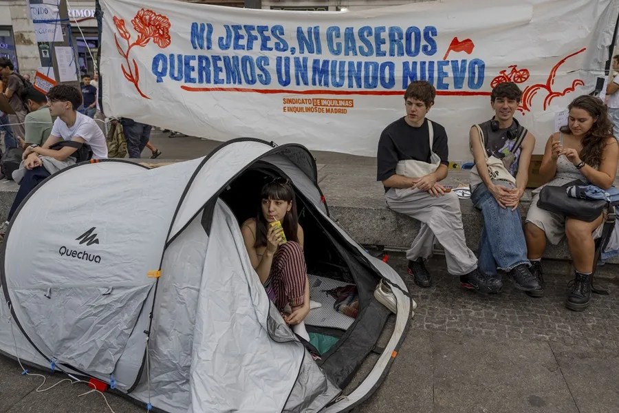 Sindicato Inquilinas acampada Sol vivienda alquiler