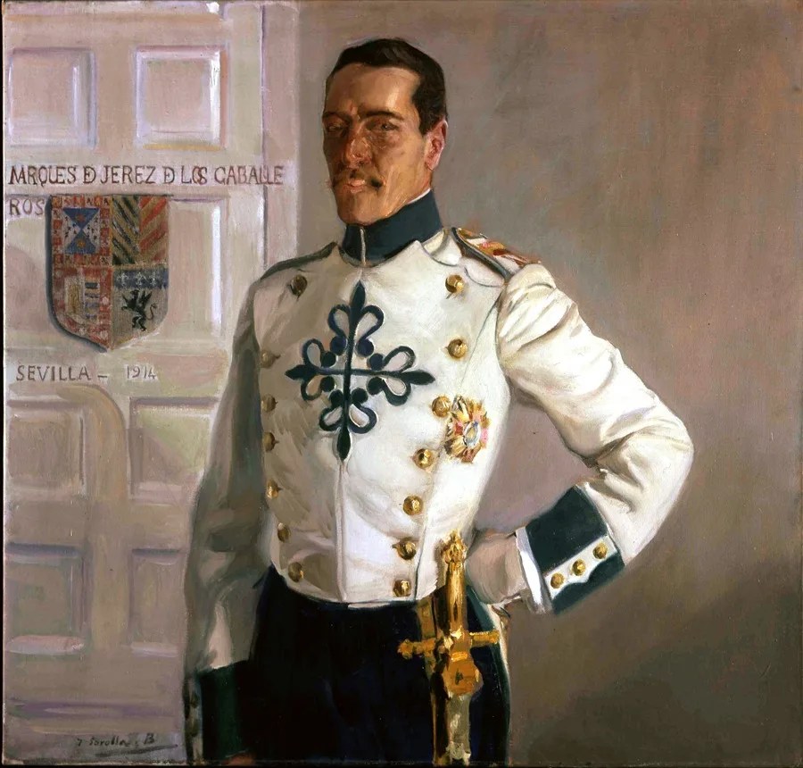 'Manuel Pérez de Guzmán y Boza Liaño Aubarede, marqués de Jerez de los Caballeros' (1914), obra de Joaquín Sorolla incluida en la exposición.