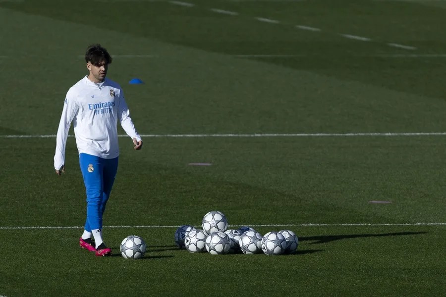 El defensa del Real Madrid Raúl Asencio