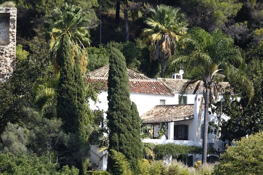 Vista de la lujosa villa en Benahavis (Málaga),