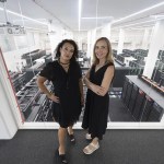 Las investigadoras Maria Carolina Florian (i) y Paula Petrone (d).