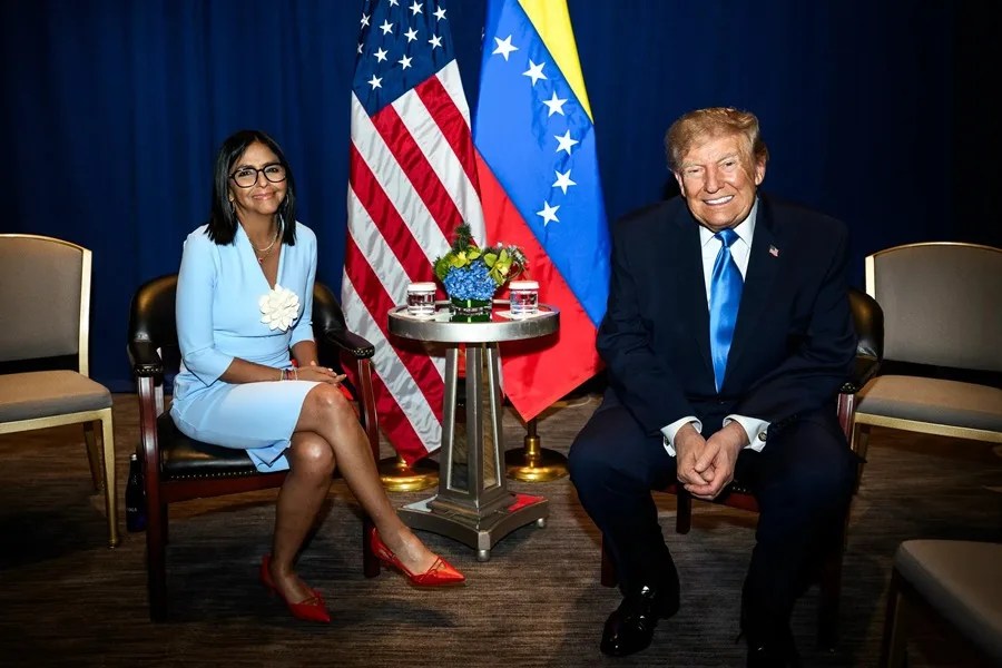 Delcy Rodríguez califica de histórica su reunión con Trump y le agradece su "respaldo"