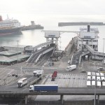 Un camión llega al puerto de Dover
