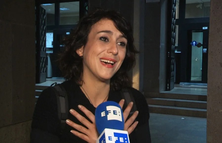 Juana Rivas en el Tribunal de Cagliari.